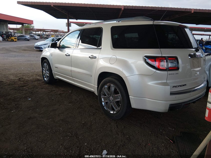 Vin: 1gkkvtkdxfj316251, lot: 46136314, gmc acadia denali 20153