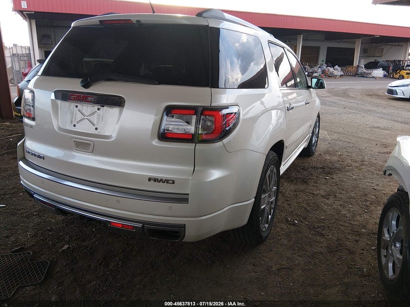 Vin: 1gkkvtkdxfj316251, lot: 46136314, gmc acadia denali 20154