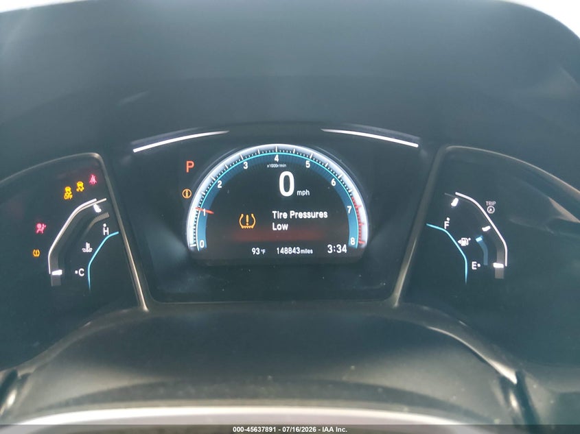 2016 HONDA CIVIC auction photo 7