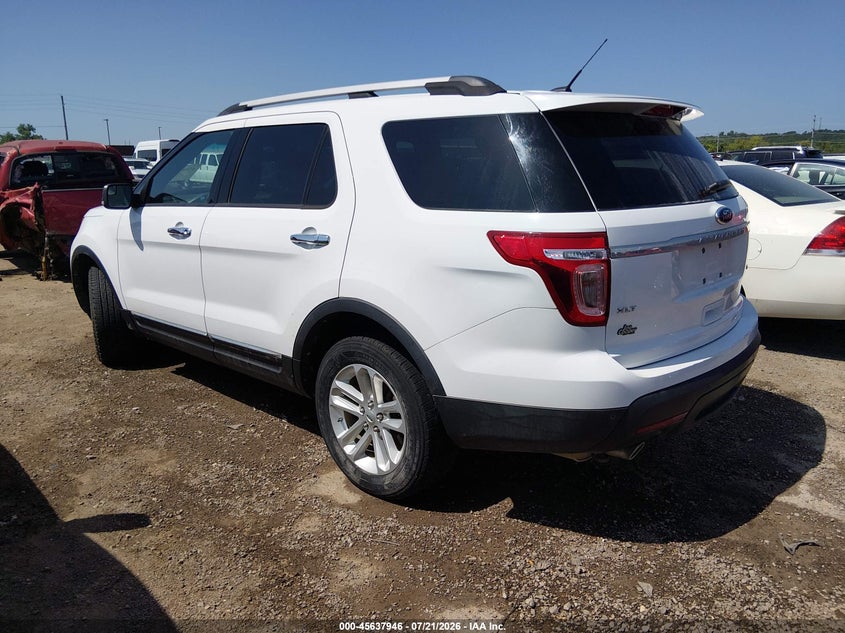 Vin: 1fm5k8d87dgc62735, lot: 46136447, ford explorer xlt 20133