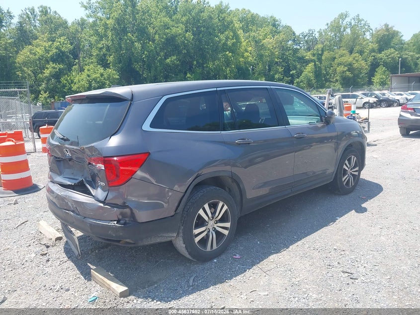 Vin: 5fnyf6h57jb050224, lot: 46136453, honda pilot ex-l 20184