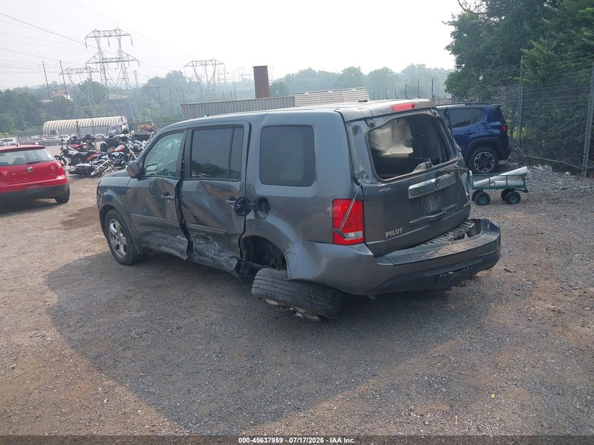 Vin: 5fnyf4h60cb050842, lot: 46136460, honda pilot ex-l 20123