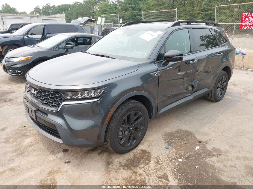 Vin: 5xyrldlc1ng124176, lot: 46136506, kia sorento x-line s 20222