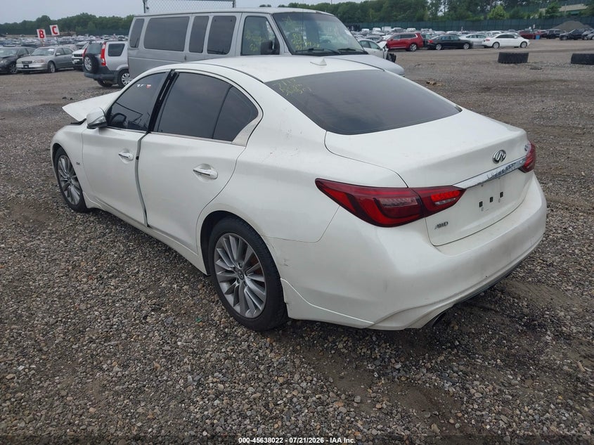 2019 Infiniti Q50 3.0T Luxe VIN: JN1EV7AR0KM551847 Lot: 45638022