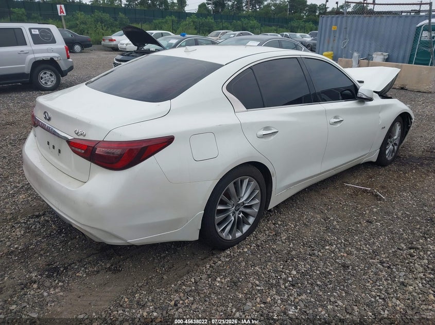 2019 Infiniti Q50 3.0T Luxe VIN: JN1EV7AR0KM551847 Lot: 45638022