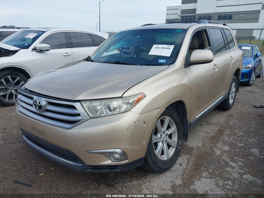 Vin: 5tdzk3eh7cs066614, lot: 46136542, toyota highlander se v6 20122