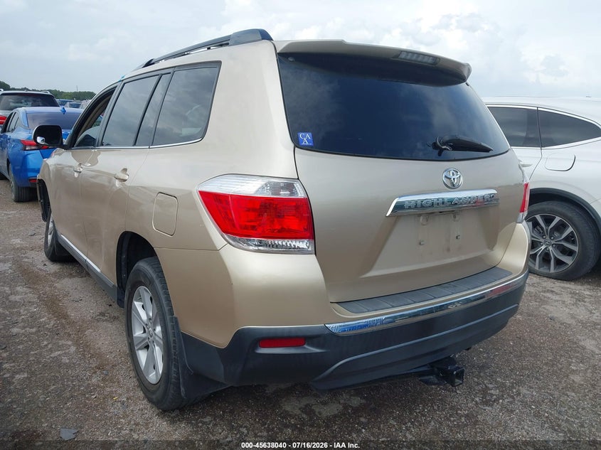 Vin: 5tdzk3eh7cs066614, lot: 46136542, toyota highlander se v6 20123