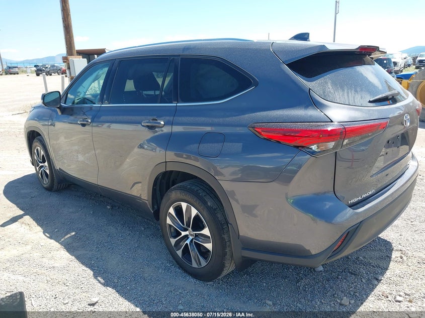 Vin: 5tdgzrbh5ls509918, lot: 46136551, toyota highlander xle 20203