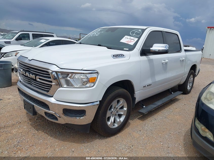 Vin: 1c6srfjtxrn223938, lot: 46136597, ram 1500 laramie  4x4 5'7 box 20242