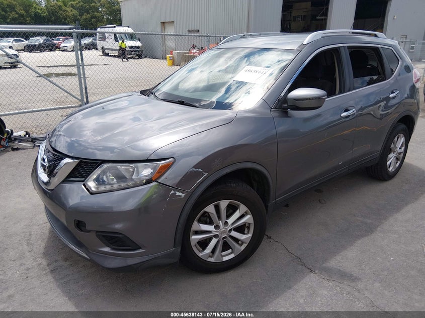 2016 Nissan Rogue, Normal Wear & Tear, IAAI, VIN KNMAT2MT6GP727172 — photo 2