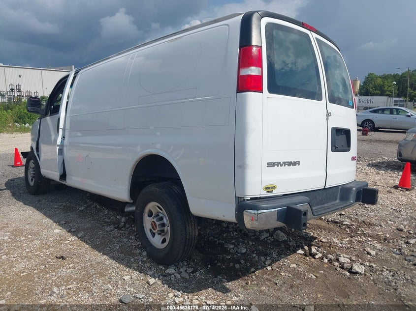 Vin: 1gtw7afp1m1179830, lot: 46136677, gmc savana cargo rwd 2500 regular wheelbase work van 20213