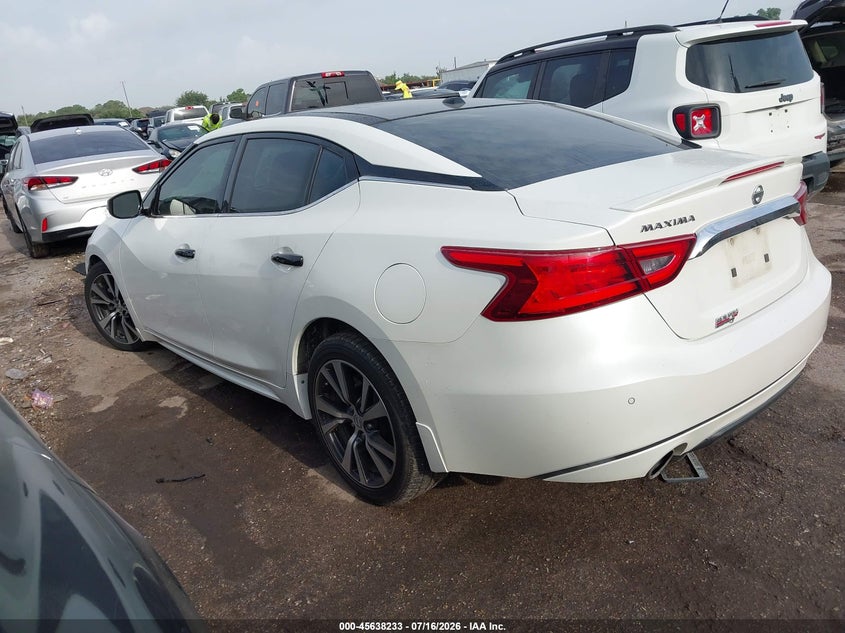 Vin: 1n4aa6ap9gc427661, lot: 46136734, nissan maxima 3.5 sl 20163