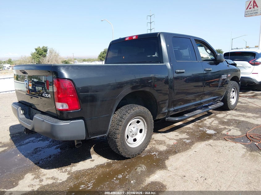 Vin: 1c6rr7xt3js236886, lot: 46136778, ram 1500 ssv  4x4 5'7 box 20184