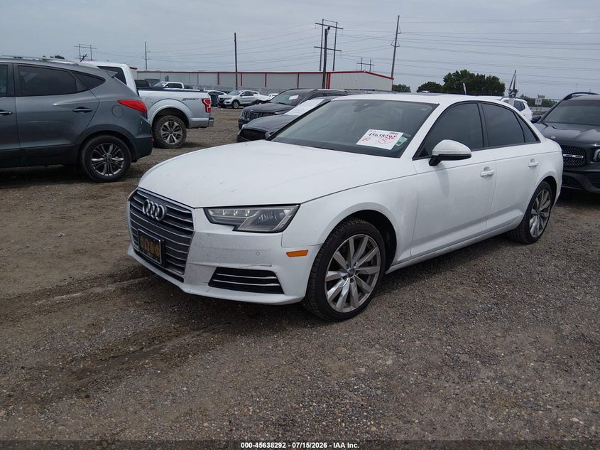 Vin: waugnaf46hn007837, lot: 46136793, audi a4 2.0t premium 20172