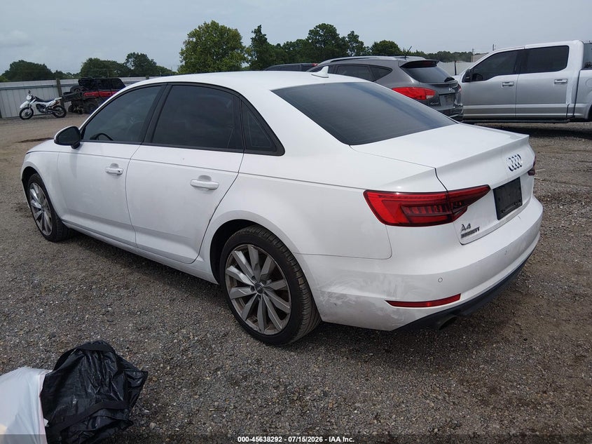Vin: waugnaf46hn007837, lot: 46136793, audi a4 2.0t premium 20173