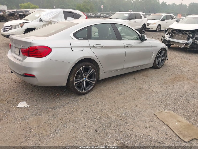 Vin: wba4j1c53jbg80252, lot: 46136796, bmw 430i gran coupe 20184