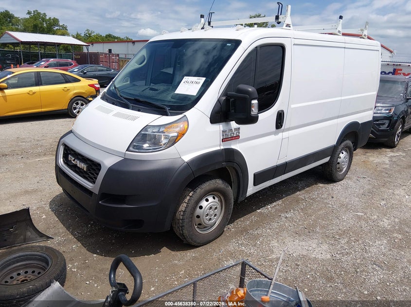 Vin: 3c6trvng3ke524363, lot: 46136881, ram promaster 1500 low roof 118 wb 20192