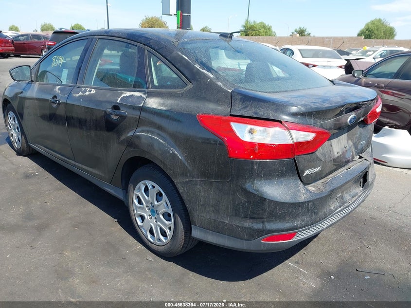 Vin: 1fahp3f23cl101826, lot: 46136895, ford focus se 20123