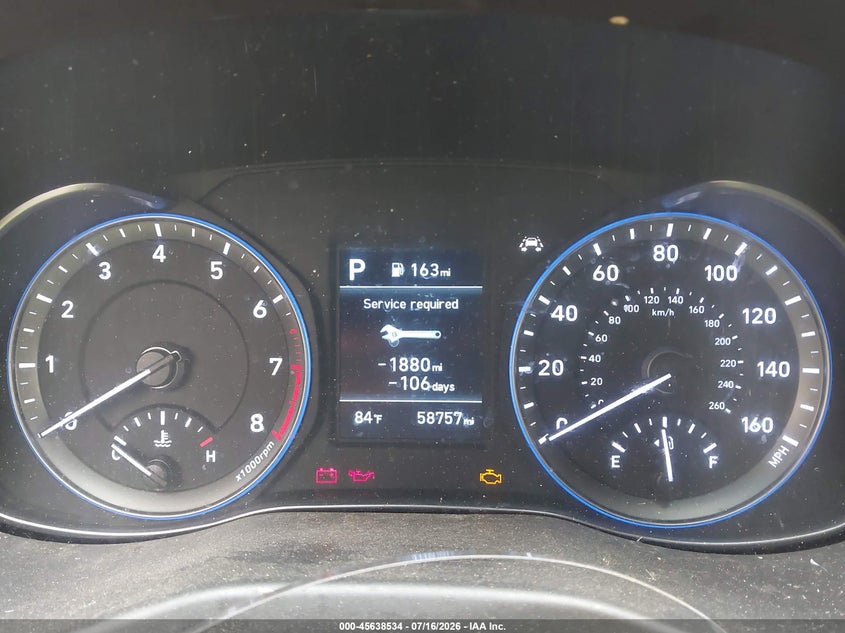 2021 Hyundai Kona Se VIN: KM8K1CAA9MU648056 Lot: 45638534