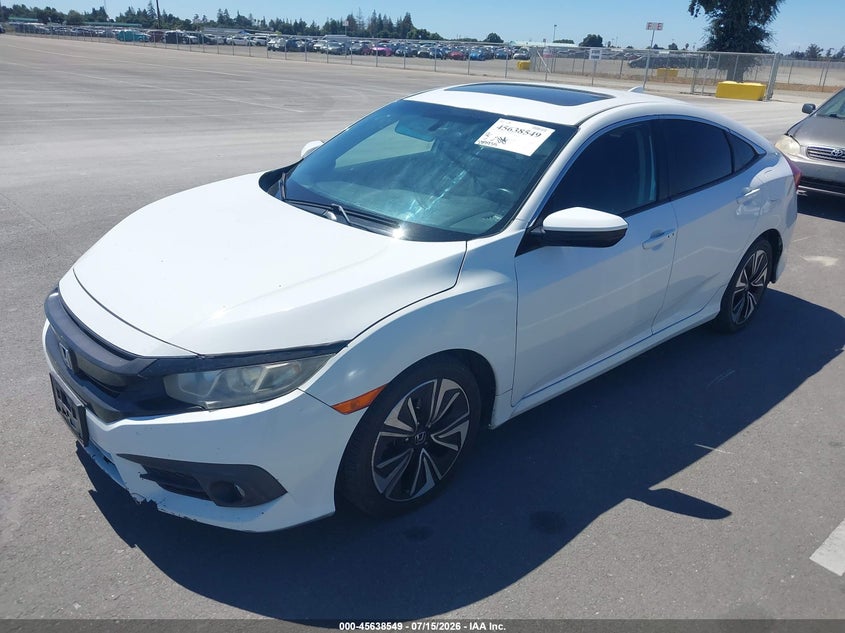2018 Honda Civic, Правий зад, IAAI, VIN 2HGFC1F38JH642974 — фото 2