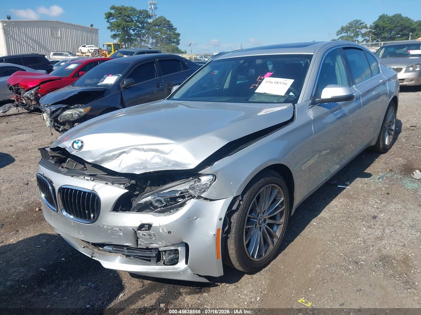 2014 BMW 750I VIN: WBAYA8C51ED825337 Lot: 45638556