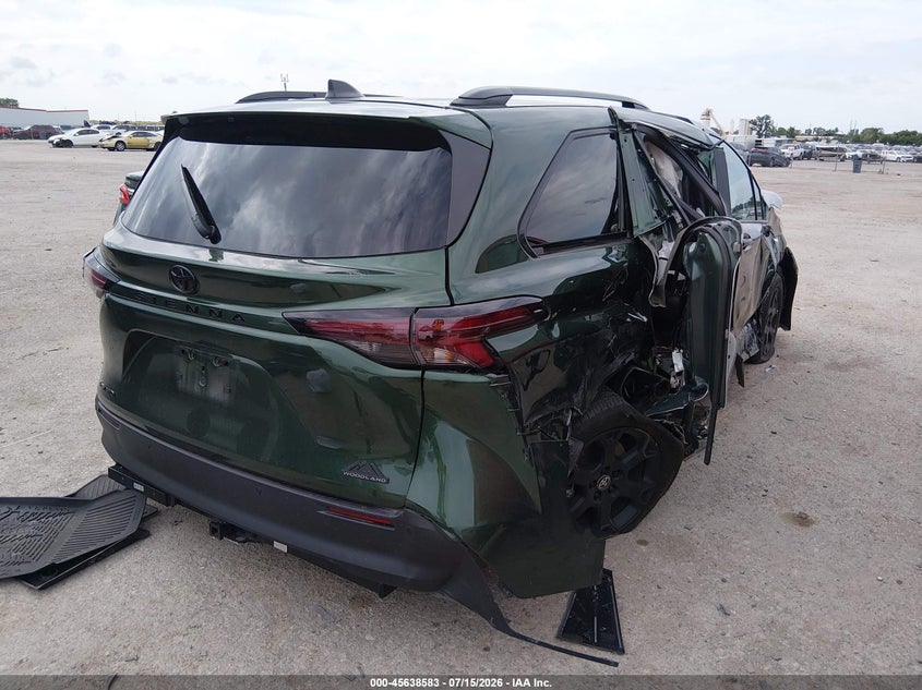 Vin: 5tdcskfc8ts228558, lot: 46137084, toyota sienna woodland edition 20264