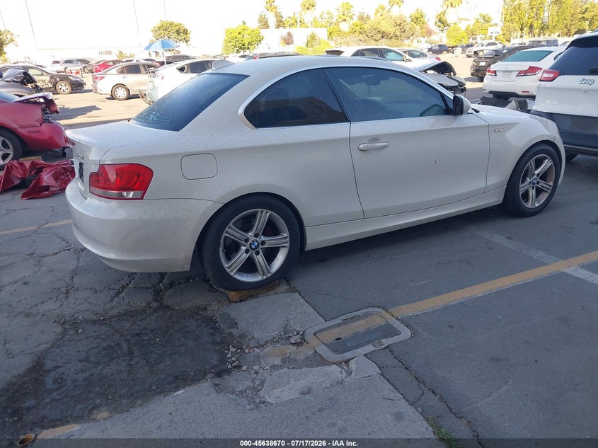 Vin: wbaup7c56dvp24682, lot: 46137171, bmw 128i 20134