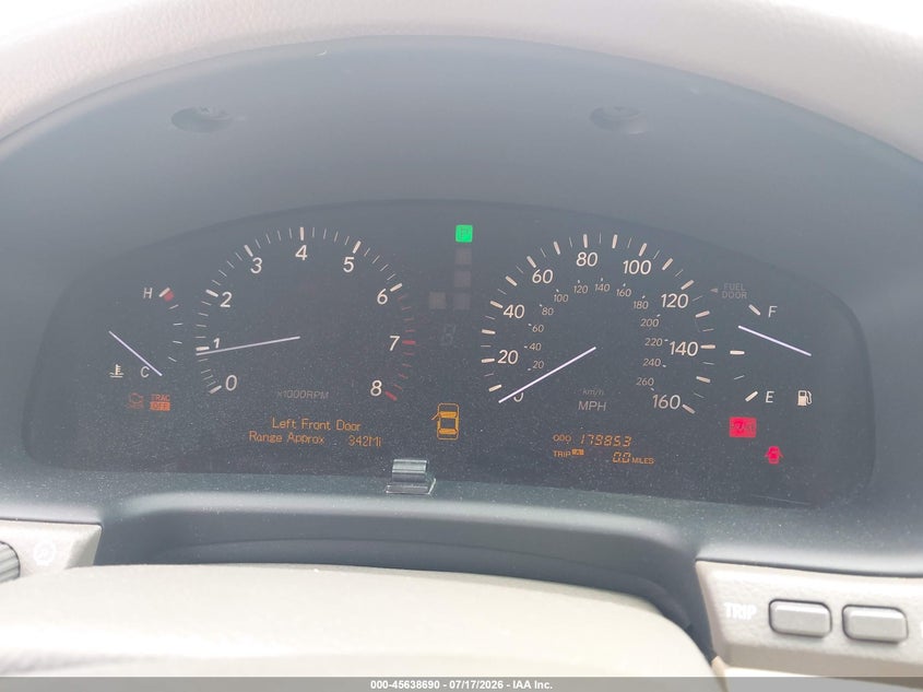 2004 Lexus Ls 430 VIN: JTHBN36FX40163380 Lot: 45638690