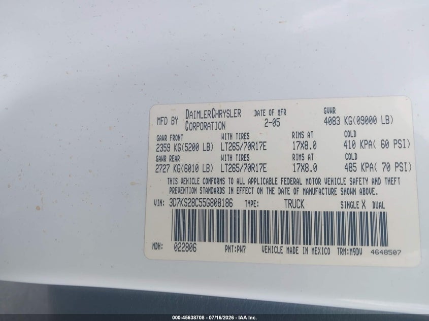 2005 DODGE RAM 2500 SLT/LARAMIE · Photo 9