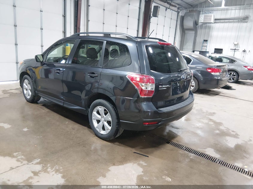 Vin: jf2sjadc3fh576287, lot: 46137345, subaru forester 2.5i premium 20153