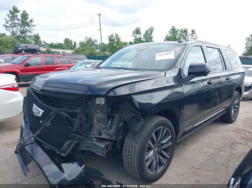 Vin: 1gys4pkl2mr270999, lot: 46137401, cadillac escalade esv 4wd sport 20212