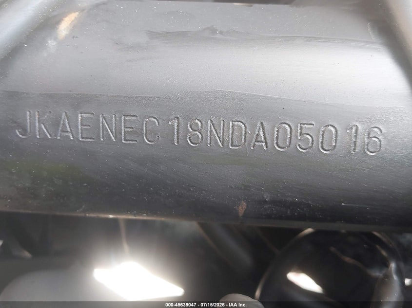 2022 Kawasaki En650 C VIN: JKAENEC18NDA05016 Lot: 45639047