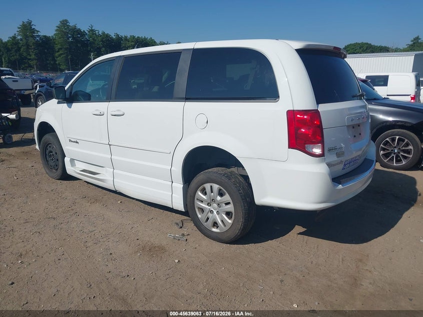 Vin: 2c4rdgbg3fr686158, lot: 46137564, dodge grand caravan avp/se 20153