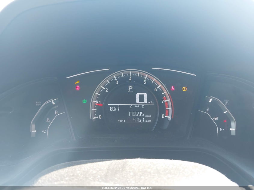 2017 HONDA CIVIC SEDAN 2.0L I-4 DOHC, VVT, 158HP