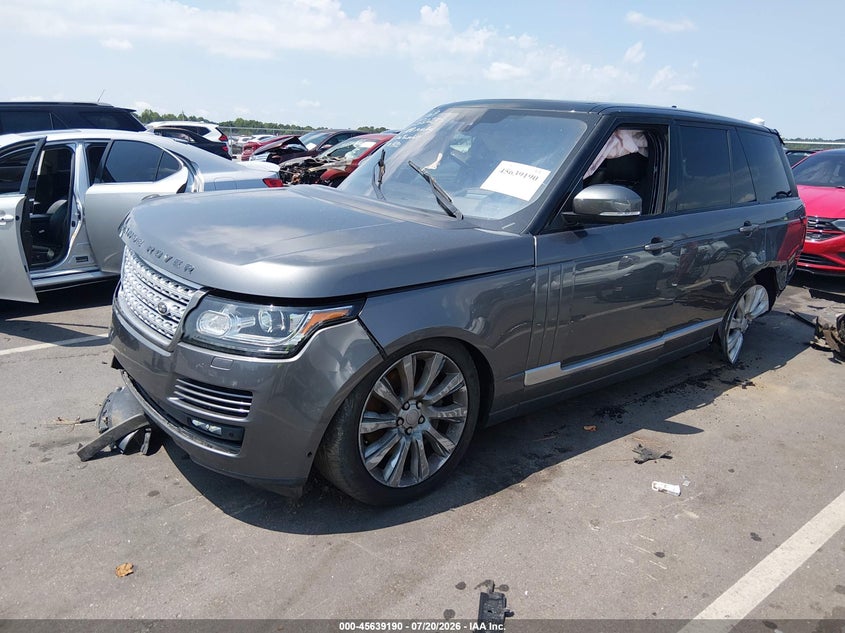 Vin: salgs2ef8ga284430, lot: 46137691, land rover range rover 5.0l v8 supercharged 20162