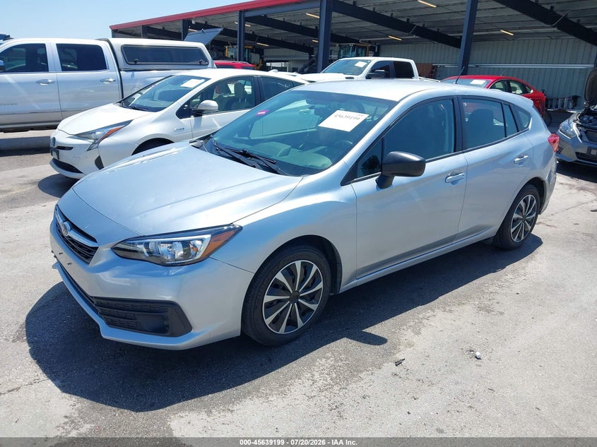 Vin: 4s3gtab63n3721917, lot: 46137700, subaru impreza base 5-door 20222