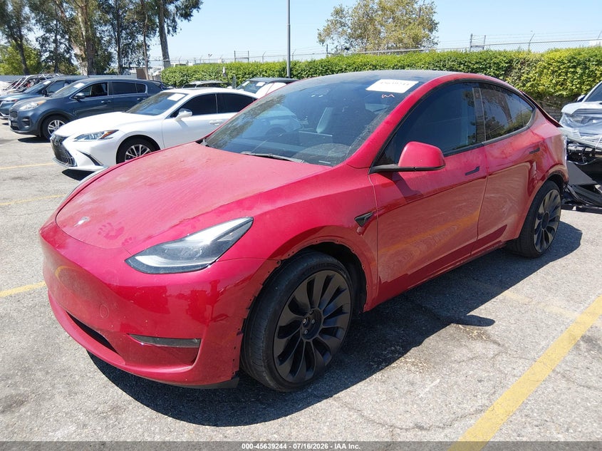 2023 Tesla Model Y, Удар сзади, IAAI, VIN 7SAYGDEF4PF606371 — фото 2