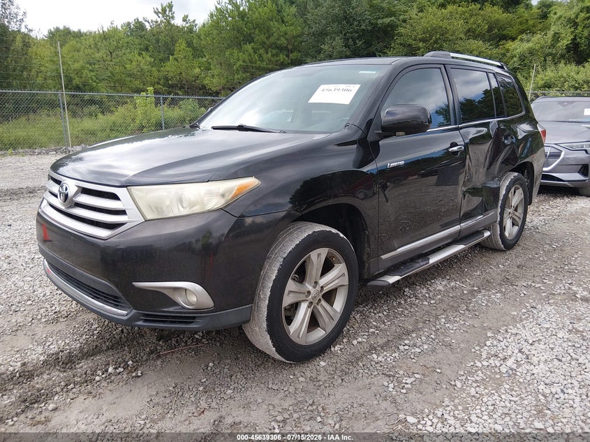 Vin: 5tdyk3eh5cs083181, lot: 46137807, toyota highlander limited v6 20122