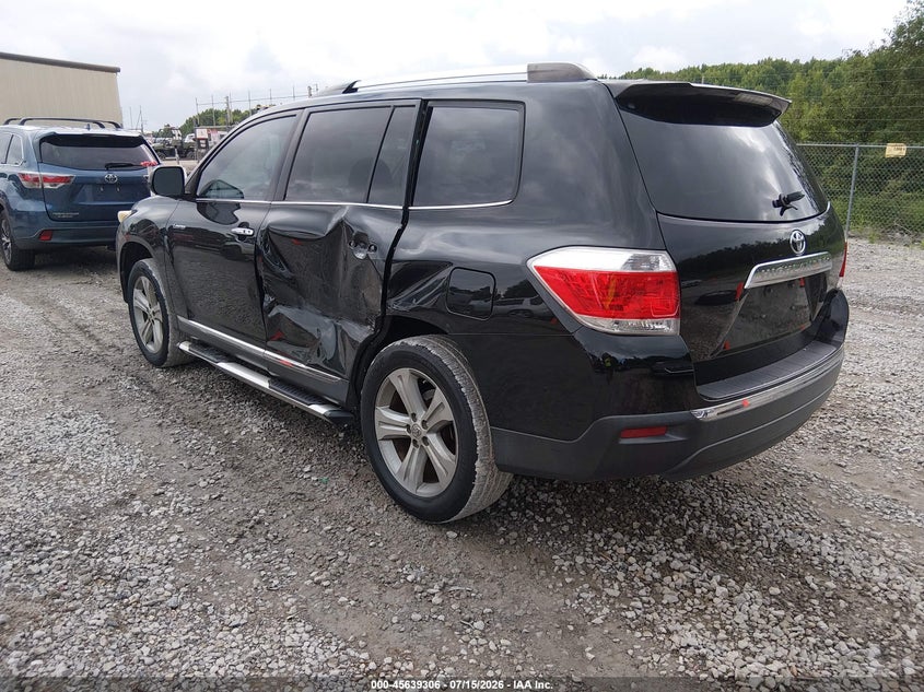 Vin: 5tdyk3eh5cs083181, lot: 46137807, toyota highlander limited v6 20123