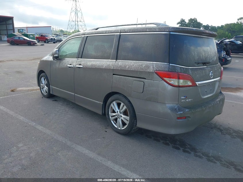 Vin: jn8ae2kp8c9039287, lot: 46137840, nissan quest le 20123