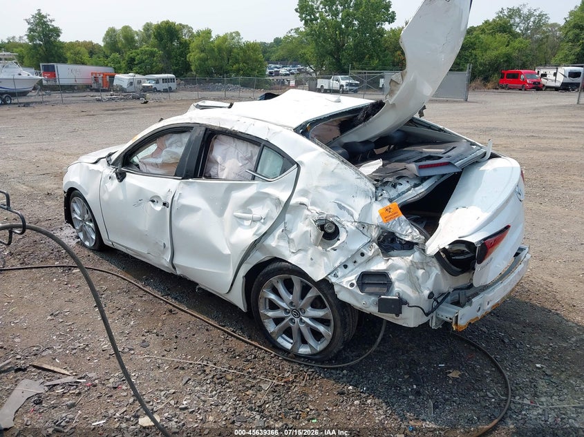 Vin: jm1bm1w34e1171548, lot: 46137868, mazda mazda3 s grand touring 20143