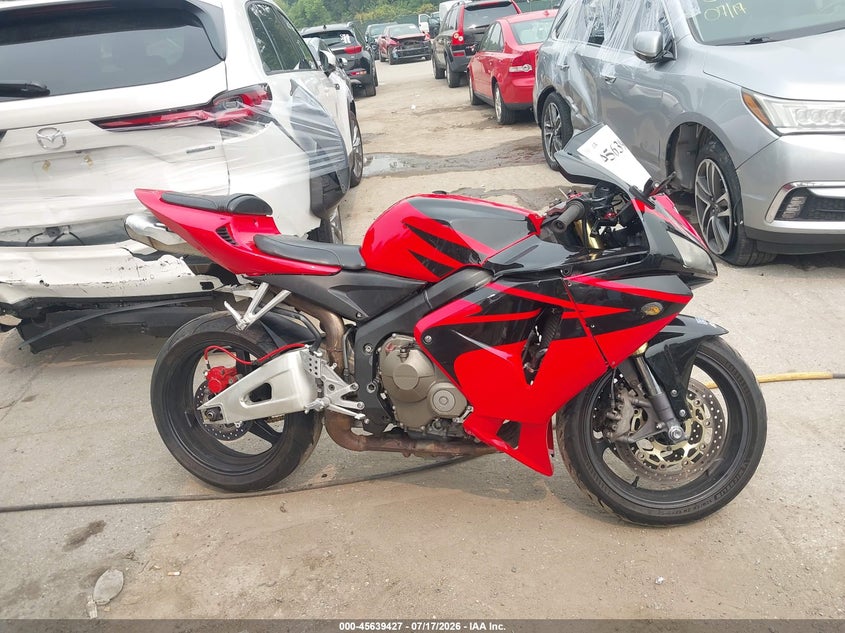 2005 Honda Cbr600 Rr VIN: JH2PC37085M207319 Lot: 45639427