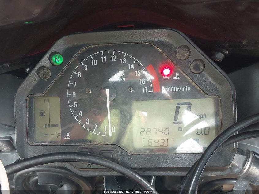2005 Honda Cbr600 Rr VIN: JH2PC37085M207319 Lot: 45639427