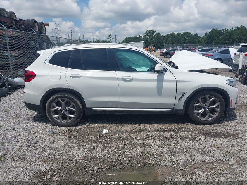 2021 BMW X3 Sdrive30I VIN: 5UXTY3C04M9E86589 Lot: 45639431
