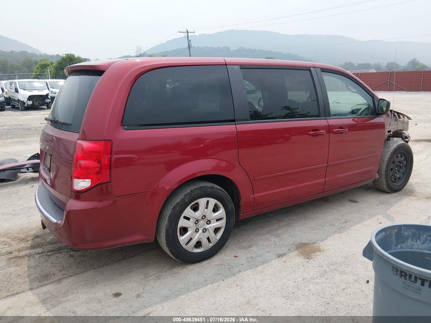 Vin: 2c4rdgbg1er471327, lot: 46137954, dodge grand caravan se 20144