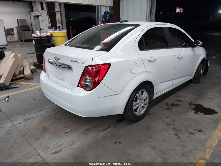 Vin: 1g1jc5sh6g4129934, lot: 46138002, chevrolet sonic lt auto 20164