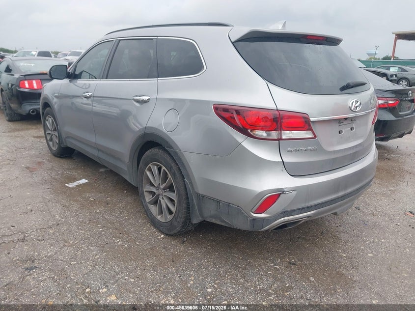 Vin: km8sm4hf0ju288251, lot: 46138112, hyundai santa fe se 20183