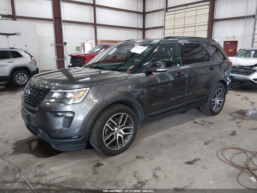 Vin: 1fm5k8gt7jgb80225, lot: 46138113, ford explorer sport 20182
