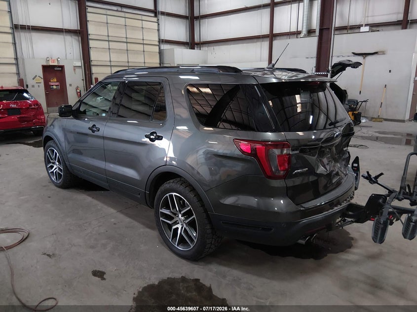 Vin: 1fm5k8gt7jgb80225, lot: 46138113, ford explorer sport 20183