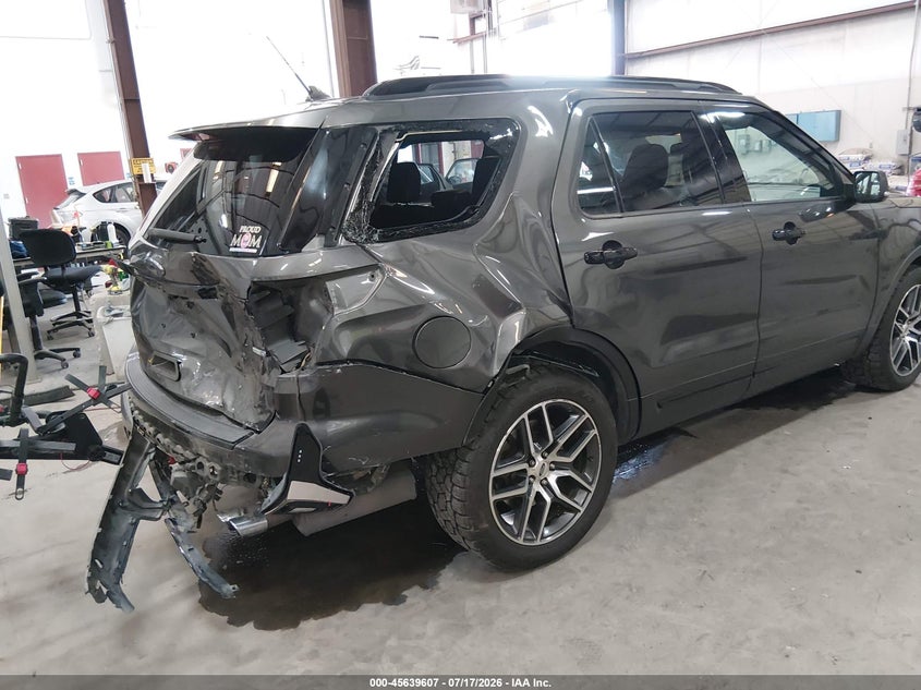 Vin: 1fm5k8gt7jgb80225, lot: 46138113, ford explorer sport 20184